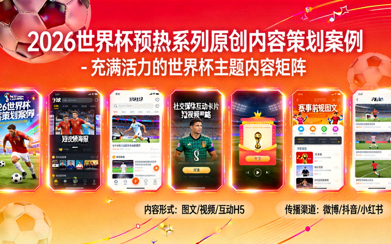 2026世界杯预热系列原创内容策划案例 - 充满活力的世界杯主题内容矩阵