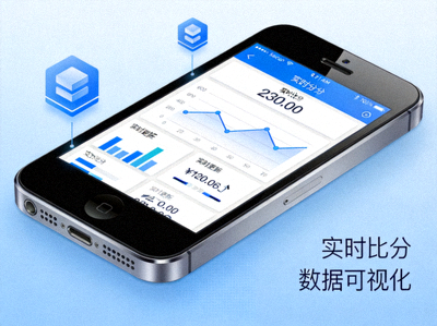 体育技术服务图标 - 展示实时比分数据可视化界面与移动应用